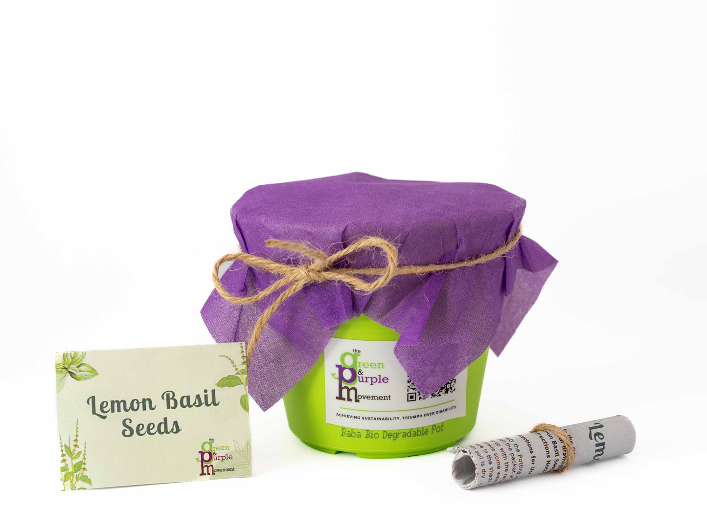 DIY Lemon Basil Herb Kit